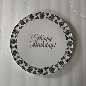 Avon Floral Happy Birthday President’s Club Plate EUC Preowned VTG 10.5 inches